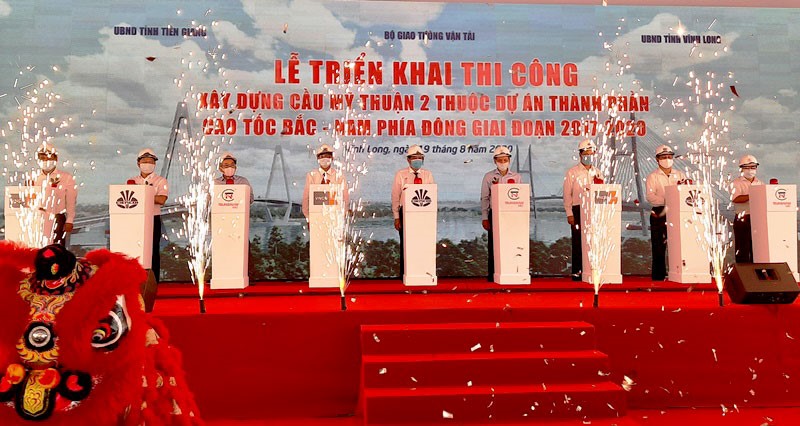 Triển khai thi công cầu Mỹ Thuận 2